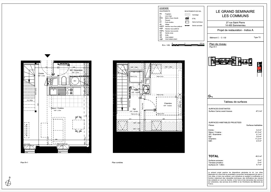 appartement 2 Pièces en vente sur SOMMERVIEU (14400)