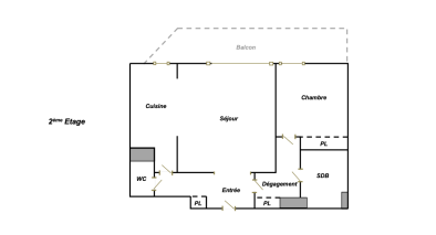 appartement 2 Pièces en vente sur DEAUVILLE (14800)
