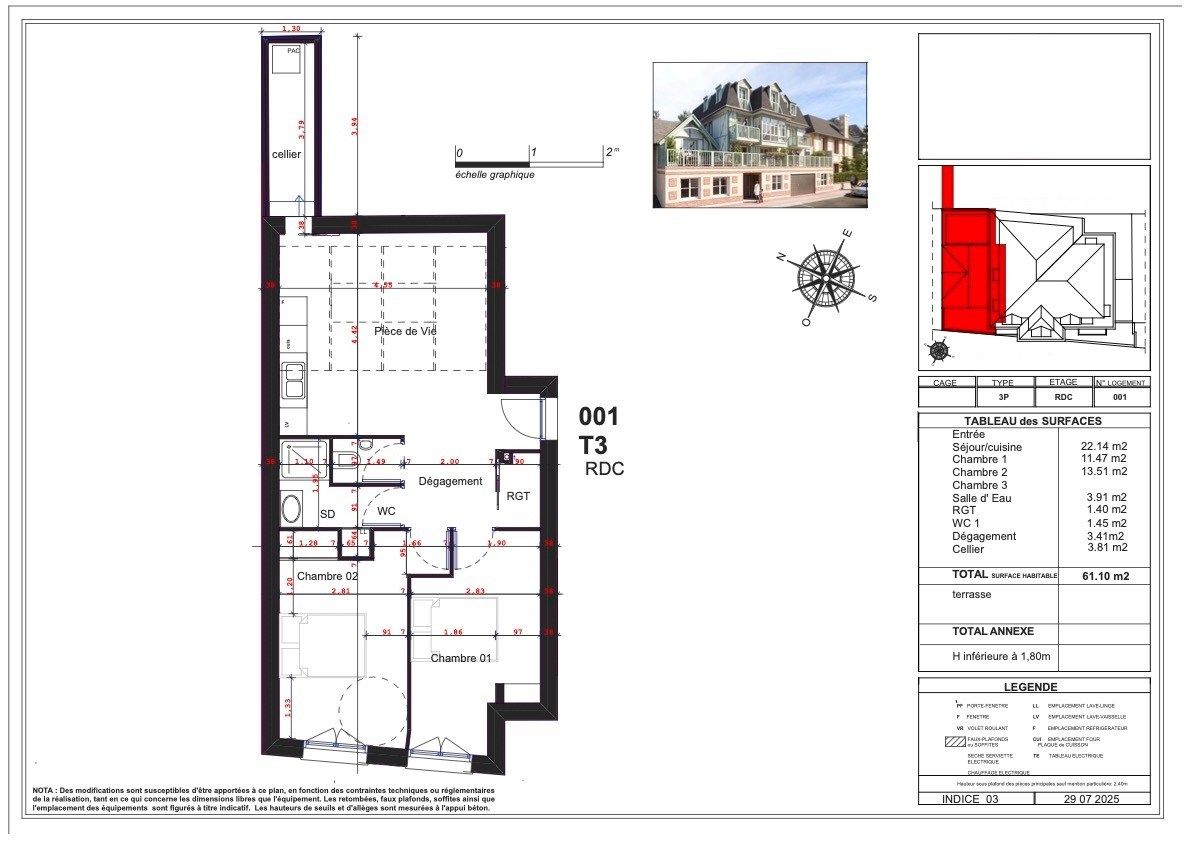 apartment 3 Rooms for sale on DEAUVILLE (14800)